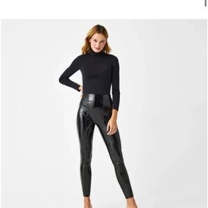 Spanx Faux Patent Leather Leggings